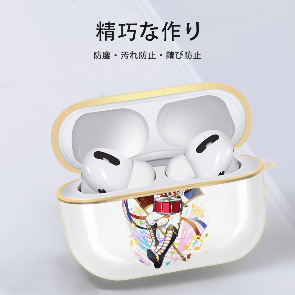 文豪ストレイドッグス Bungo Stray Dogs 【AirPods Pro用】ハードシェル保護ケース｜耐衝撃・防指紋・カラビナ付き商品仕様