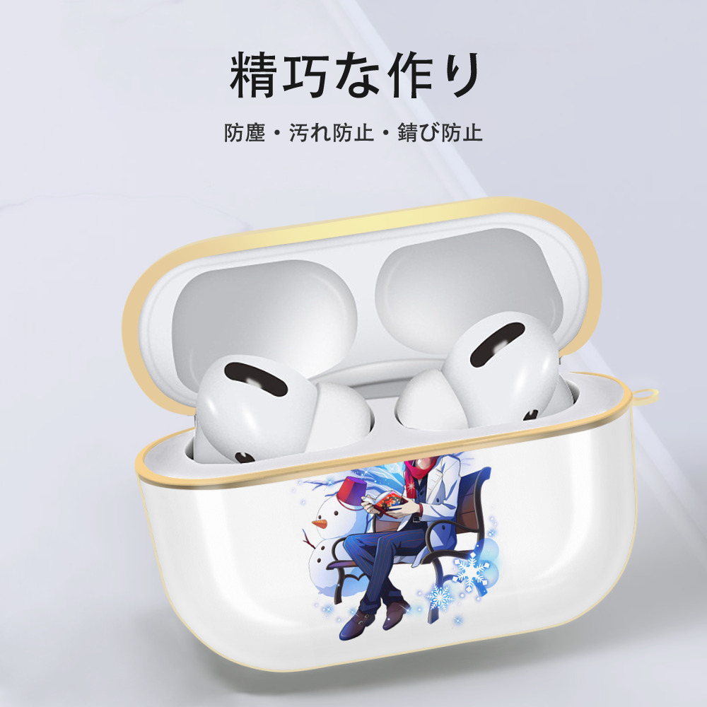 文豪ストレイドッグス Bungo Stray Dogs 【AirPods Pro用】ハードシェル保護ケース｜耐衝撃・防指紋・カラビナ付き商品仕様
