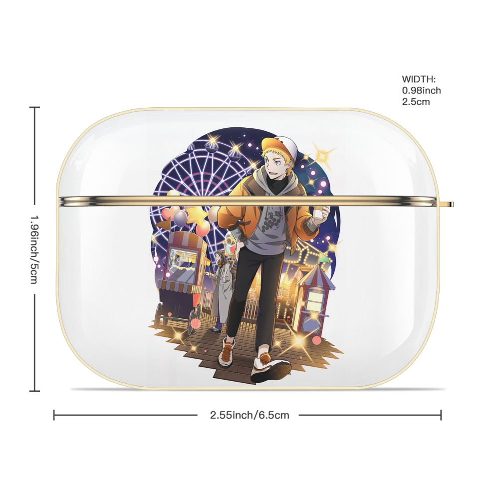 文豪ストレイドッグス Bungo Stray Dogs 【AirPods Pro用】ハードシェル保護ケース｜耐衝撃・防指紋・カラビナ付き商品仕様