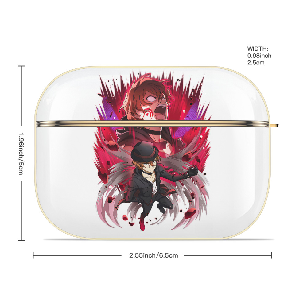 文豪ストレイドッグス Bungo Stray Dogs 【AirPods Pro用】ハードシェル保護ケース｜耐衝撃・防指紋・カラビナ付き商品仕様