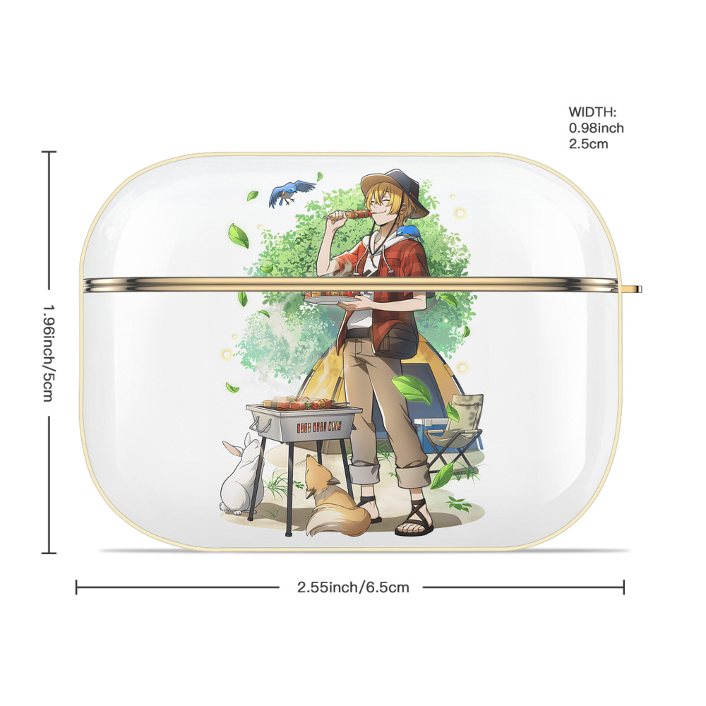 文豪ストレイドッグス Bungo Stray Dogs 【AirPods Pro用】ハードシェル保護ケース｜耐衝撃・防指紋・カラビナ付き商品仕様