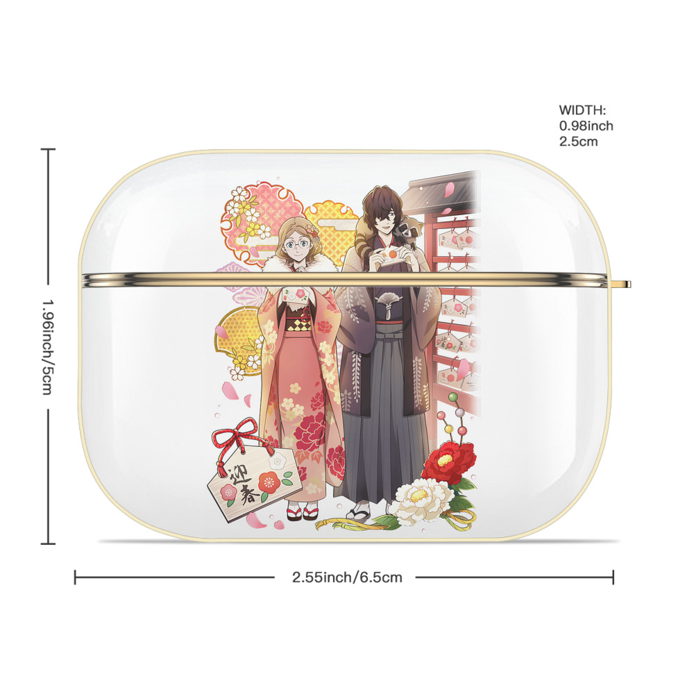 文豪ストレイドッグス Bungo Stray Dogs 【AirPods Pro用】ハードシェル保護ケース｜耐衝撃・防指紋・カラビナ付き商品仕様