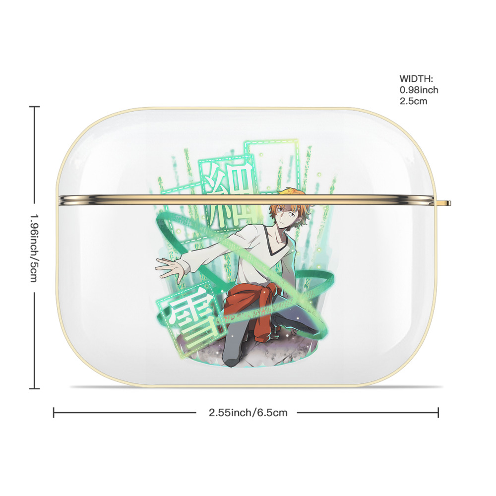 文豪ストレイドッグス Bungo Stray Dogs 【AirPods Pro用】ハードシェル保護ケース｜耐衝撃・防指紋・カラビナ付き商品仕様