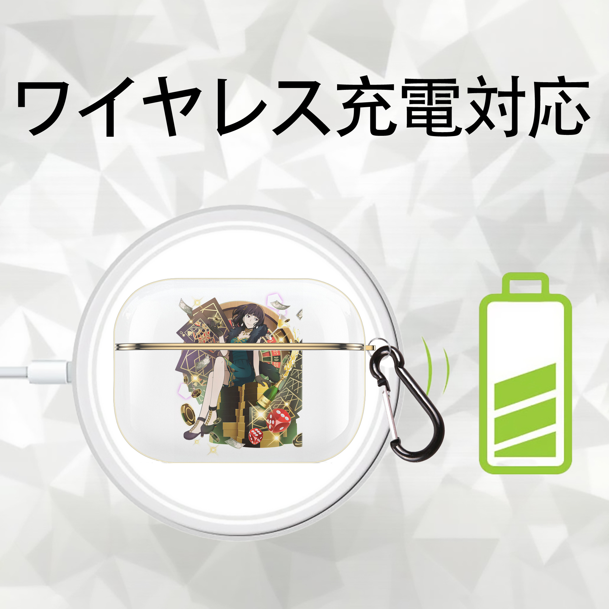 文豪ストレイドッグス Bungo Stray Dogs 【AirPods Pro用】ハードシェル保護ケース｜耐衝撃・防指紋・カラビナ付き商品仕様