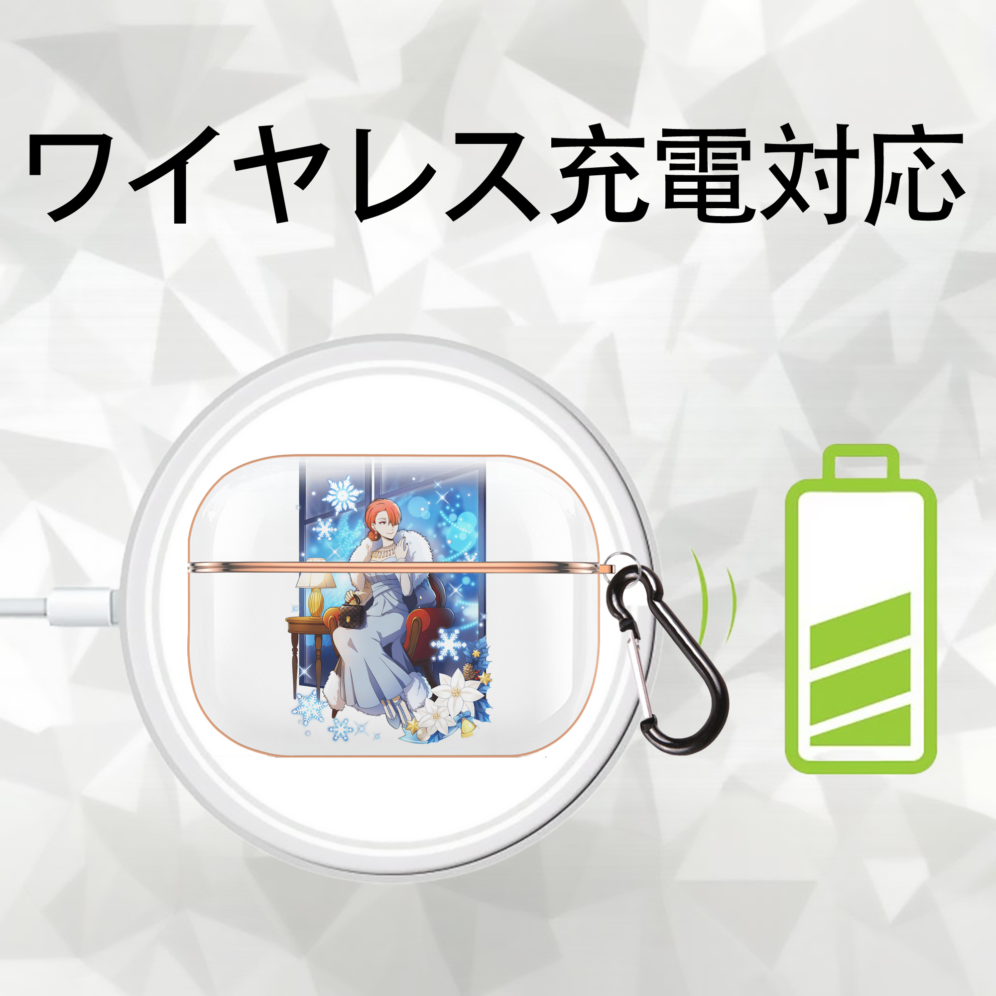 文豪ストレイドッグス Bungo Stray Dogs 【AirPods Pro用】ハードシェル保護ケース｜耐衝撃・防指紋・カラビナ付き商品仕様