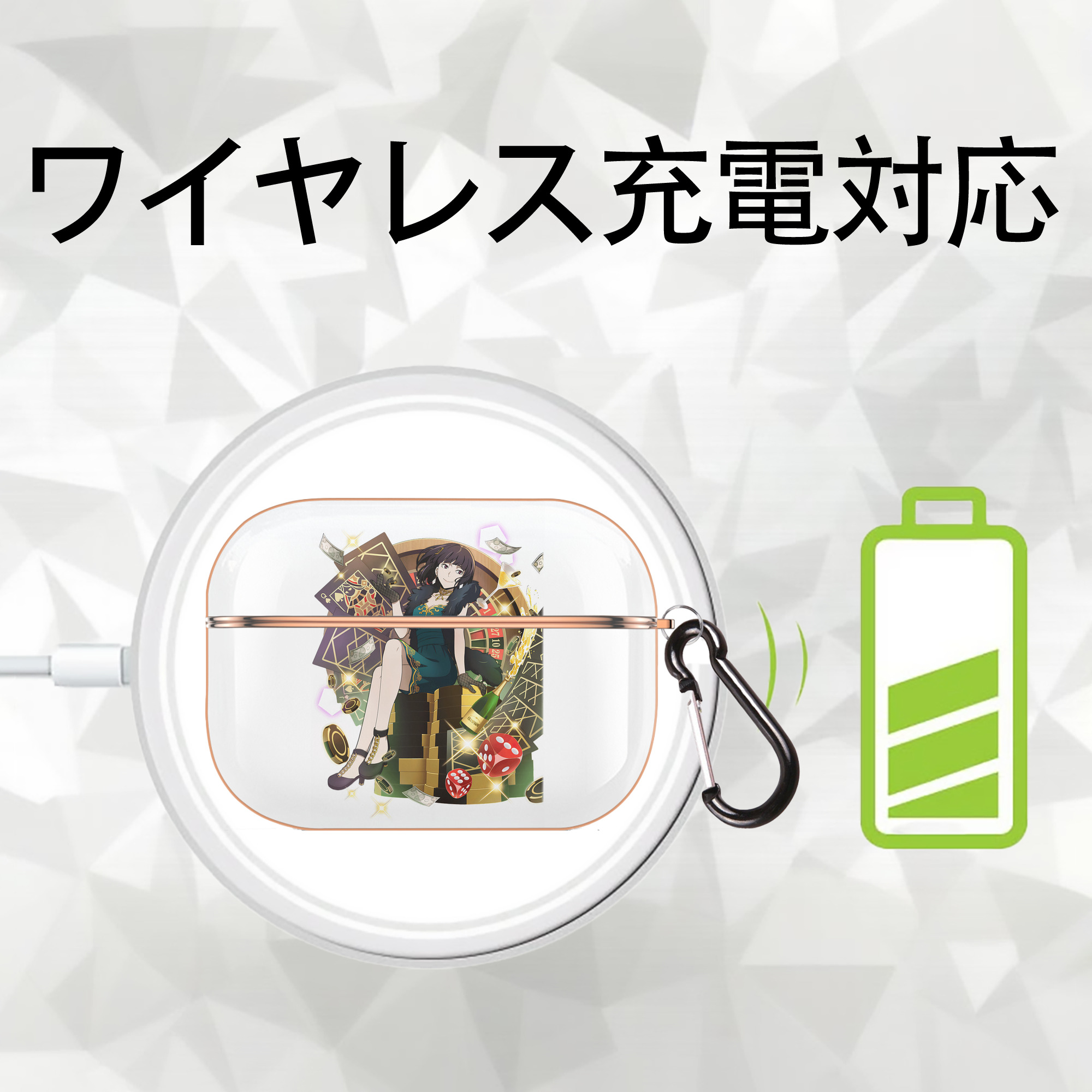 文豪ストレイドッグス Bungo Stray Dogs 【AirPods Pro用】ハードシェル保護ケース｜耐衝撃・防指紋・カラビナ付き商品仕様